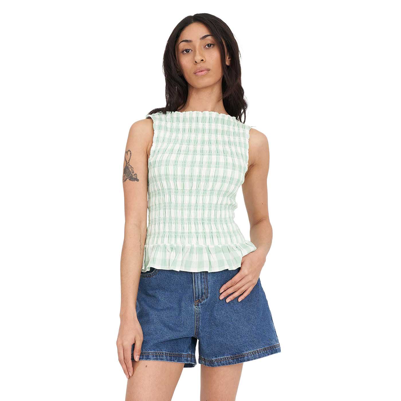 Huffer Celine Gigi Shirred Top